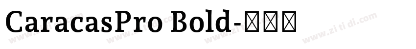 CaracasPro Bold字体转换